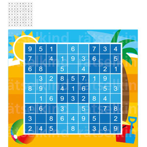 Kannst du das Sudoku mit den Ziffern 1 bis 9 so ausfüllen, dass jede Zahl in jeder Spalte, in jeder Zeile und in jedem kleinen Quadrat nur 1 Mal vorkommt? Auflösung : Lösungsbild