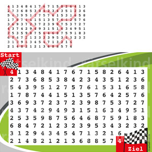 Rallye Autos Rennwagen Zahlengitter