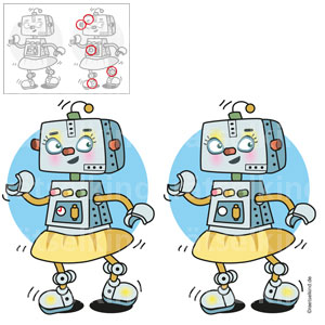 Fehlersuchbild Roboter Technikrätsel