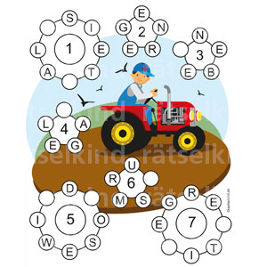Landwirtschaftsrätsel für Kinder