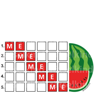 Grundschulrätsel Wassermelone Sommer