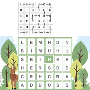 Buchstabenrätsel für Kinder
