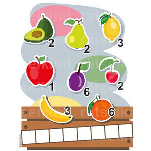 Obst Gesundes Lebensmittel Obstkiste Rätsel für Kinder