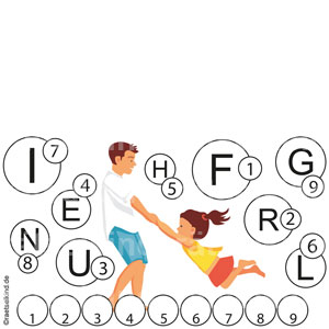 Kinderrätsel Worträtsel für Kinder Buchstaben Zahlen Leseanfänger Grundschule Frühling Jahreszeit