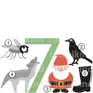 Kinderrätsel Märchen Sieben Brüder Grimm Sieben Zwerge Sieben Geißlein Schneewittchen Zwerge