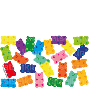 Kinderrätsel Grundschule Vorschule Vergleichsrätsel Suchbild Bären Zucker Süßigkeit Farben Paare Bunt Spaß