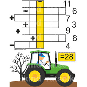 Kinderrätsel Landwirtschaft Februar Frühjahr Acker Feldarbeit Acker Feld Grubber Bodenbearbeitung