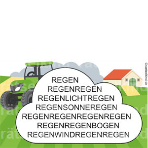 Landwirtschaft Trecker Traktor Landwirt Acker Feld Hof Wetter Wolke Sonne Licht Regenbogen Wind