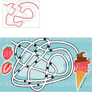 Kinderrätsel Mai Erdbeerzeit Erdbeeren Eis Speiseeis Erdbeereis Sommer Erdbeerernte Ernte