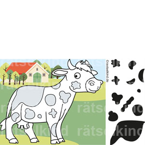 Bauernhoftiere Kuh Rinderrasse Holstein Milchkuh Milchproduktion Fell Scheckung