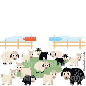 Rätsel Rechts Links Richtung Richtungsangaben Standort Mischbeweidung Landschaftspflege Ziegen Schafe