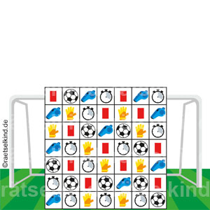 Sporträtsel Tor Stadion Fußball Fussball-WM Fußball-Weltmeisterschaft Logisches Denken Logik