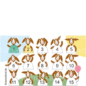 Osterrätsel für Kinder Osterhase Osterfest Geburtstag Logisches Denken Farben erkennen