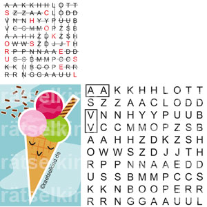 Sommer Eis Schokostreusel Streusel Schokolade Buchstabenpaare Buchstaben Zwillinge