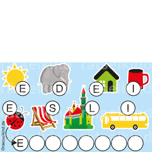 Rätsel sortieren Groß Klein Größenverhältnis groß mittel klein Mustererkennung Visuelle Wahrnehmung