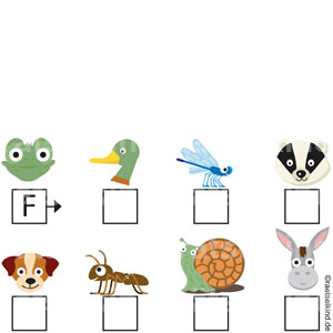 Worträtsel Tierrätsel Anfangsbuchstaben Leseanfänger Feldhase Hase Acker Felder Landwirtschaft