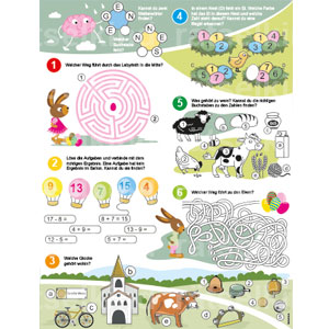 Kinderseite Frühling Sommer Gehirnjogging Rateaufgaben Denkaufgaben Denksportaufgaben Denkspiele