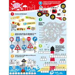 Kinderseite Frühling Verkehrsschilder Gehirnjogging Rateaufgaben Denkaufgaben Denksportaufgaben Denkspiele