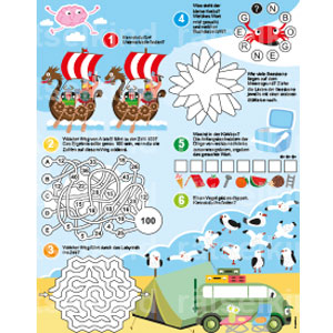 Kinderseite Sommer Meer Qualle Gehirnjogging Rateaufgaben Denkaufgaben Denksportaufgaben Denkspiele