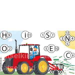 Kinderrätsel Rätsel für Kinder Landwirtschaft Heuernte Mähen Wenden Schwaden