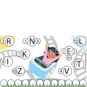 Kinderrätsel Worträtsel Kirmes Achterbahn Send Rummel Jahrmarkt Fahrgeschäft Rollercoaster