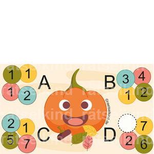 Rechenrätsel Logikrätsel Herbst Herbsträtsel Halloween Kürbis Zahlengruppen Addition Grundschule