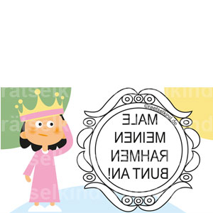 Kinderrätsel Märchen Prinzessin Prinz Spiegel Spiegelschrift Leseanfänger Grundschule