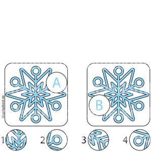 Winterrätsel Weihnachtsrätsel Eis Eiskristall Eisblume Schneeflocke Schnee Puzzle Bilderrätsel Stern
