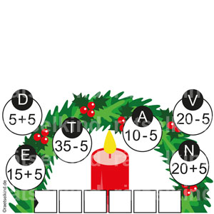 Rätsel für Kinder Advent Adventszeit Adventskranz Kerze Weihnachtszeit Weihnachten Weihnachtsfest