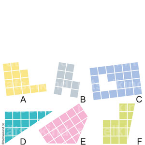 Rätsel für Kinder Geometrie Flächen Fläche Maßeinheiten Begrenzungslinie Raum Flächenmaß