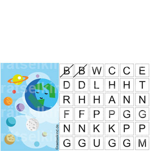 Kinderrätsel Grundschule Leseanfänger Buchstaben Lesen Zwillinge Weltraum All Universum